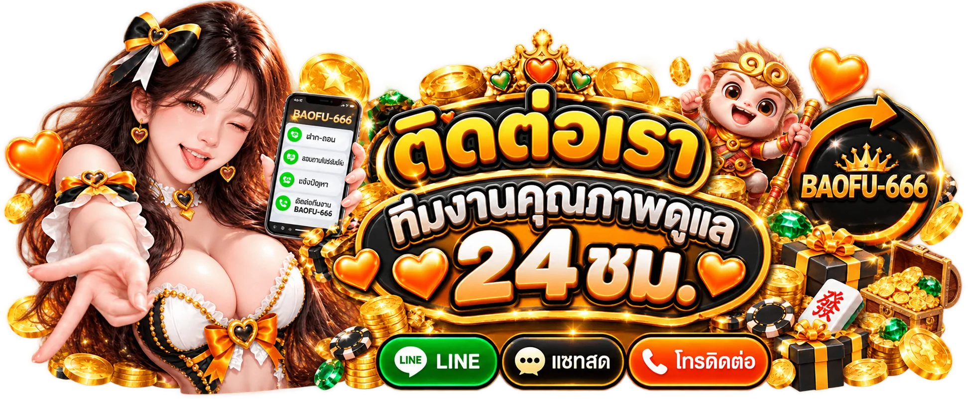 ทีมบริการ BAOFU-666 พร้อมดูแล